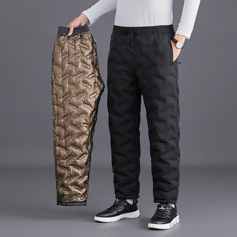 

Paul Men's Cotton Pants Winter Outdoor Wear aphene Thiened Large Size Snow Pants Cold Proof Warm Loose Casual Long Pants