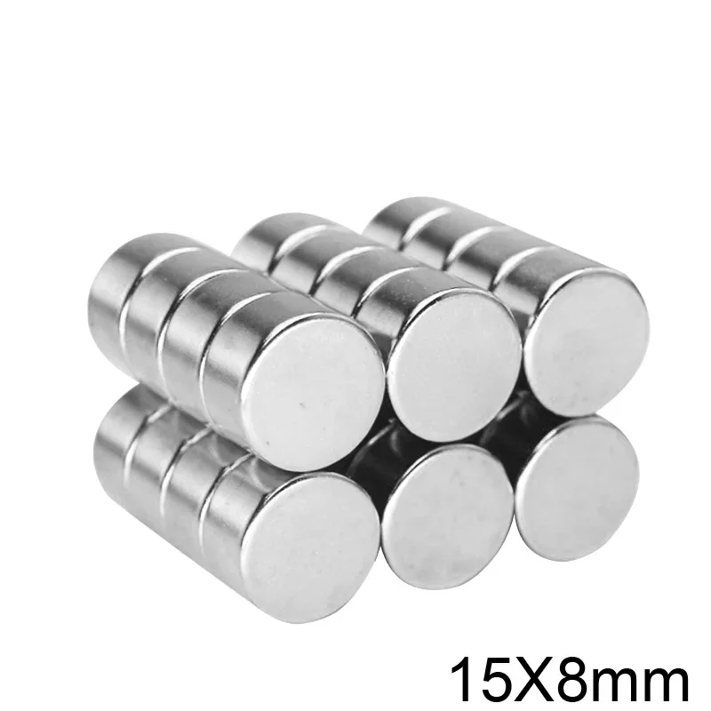 2/5/10/20/30pcs 15x8 Small Magnets 15mmx8mm N35 circular Neodymium Magnet 15x8mm Permanent NdFeB Magnet 15*8 Disc magnet