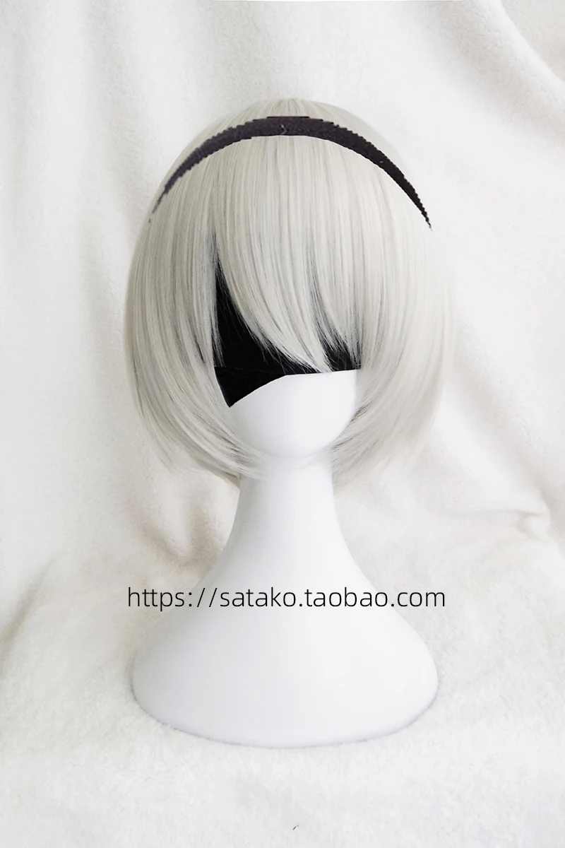 AOI Spot Neil Mechanical Era Youerha 2B Actress Silver Rice Grey White Cosplay Wig