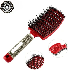 Household Barber Hair Brush Girls Hair Scalp Massage Comb Women Wet Curly Hair Brush for Salon Hairdressing Styling Tool