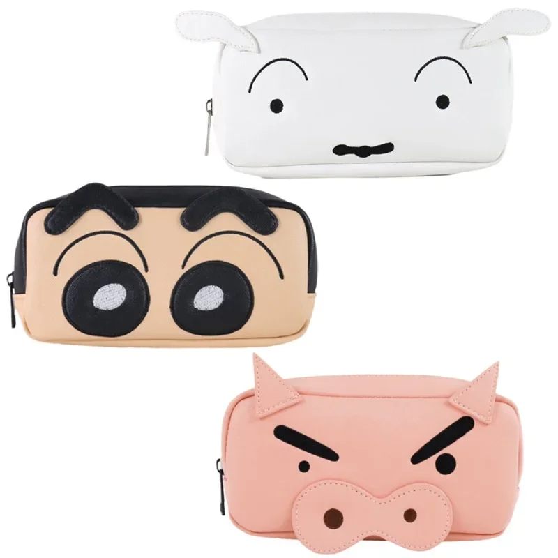 

Милый карандаш серии Shin-Chan, сумка для хранения, Студенческая ученическая сумка для канцелярских принадлежностей, милый портативный карандаш, фотокосметичка большой емкости