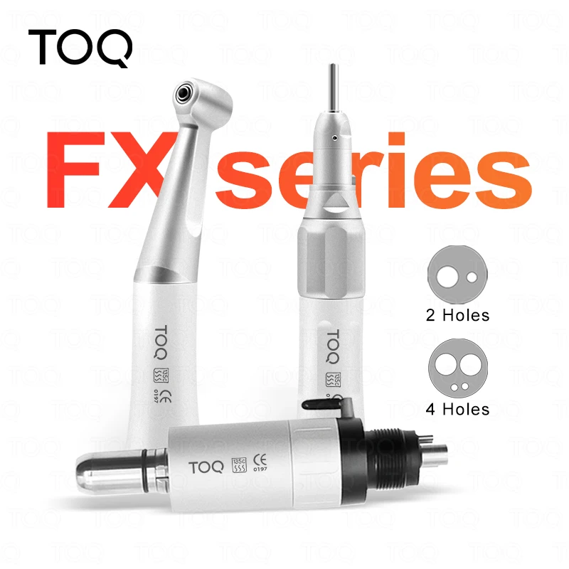 Dental FX Low Speed Handpiece Teeth Polishing Tools Contra Angle Straight Handpiece 2/4Holes Air Motor Kits Dentists Equipment