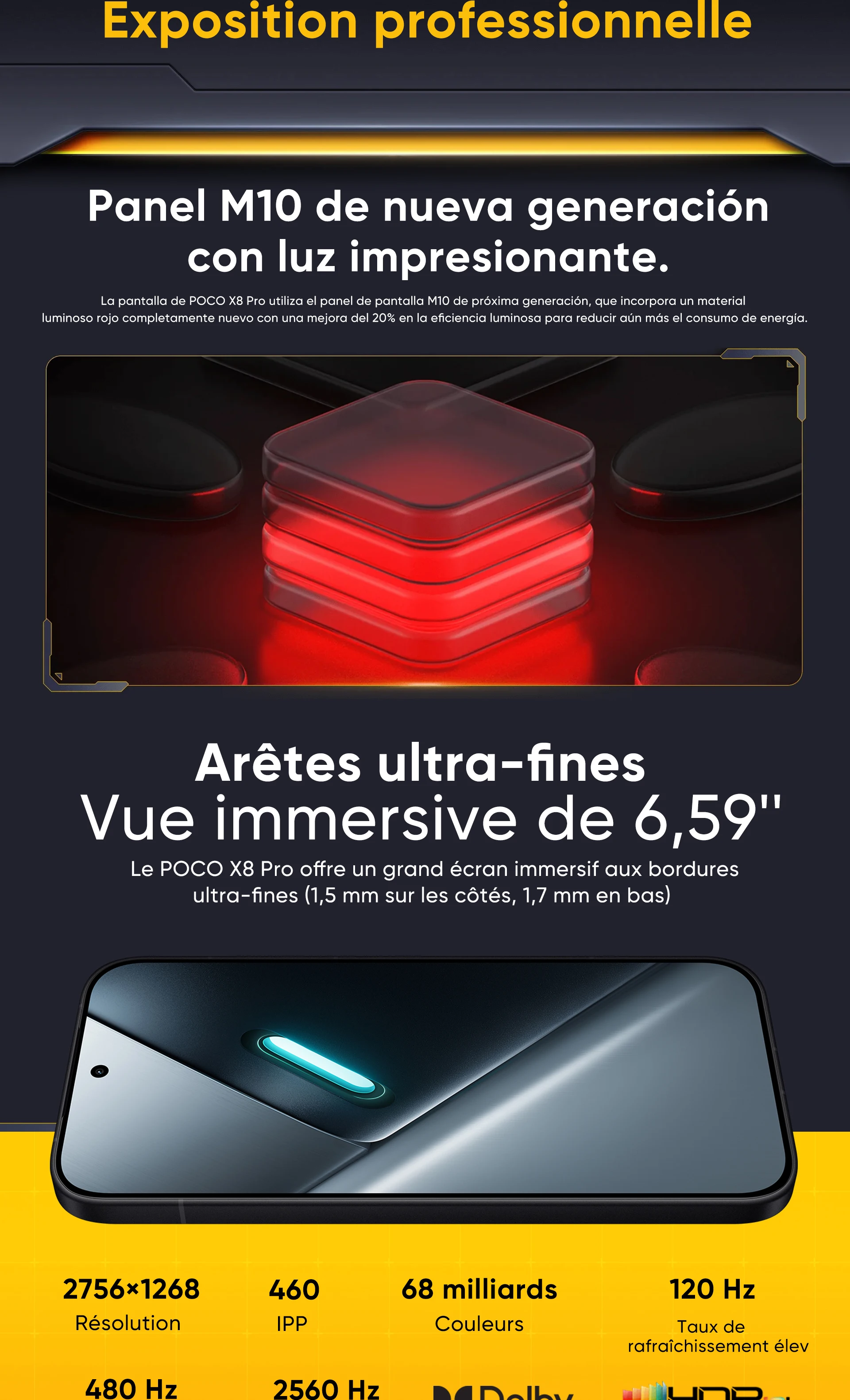 Smartphone POCO X8 Pro 5G Global Version Dimensity 8500-Ultra 6.59" 120Hz 1.5K Ultra-bright AMOLED Display 6500mAh Battery NFC