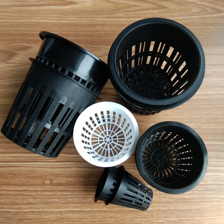 2 3 4 بوصة المائية زراعة شبكة صافي وعاء الكؤوس سلة بلاستيكية للخارجية حديقة الحضانة إنبات تنمو كوب