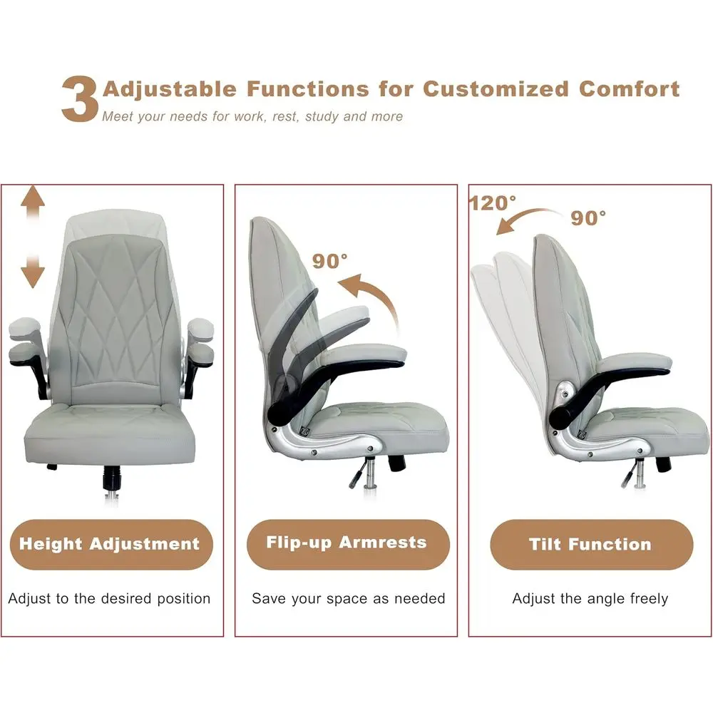 Regulowane krzesło salonowe ze skóry PU z akrylowymi elementami odpornymi na uszkodzenia do użytku w salonach paznokci, spa i handlu detalicznym (szare)