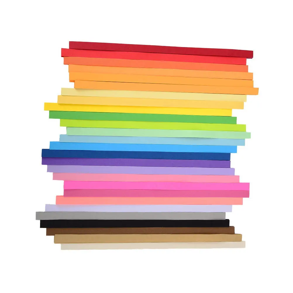 1080Pcs Origami Star Paper Sheets 27 Color Variety Thick Premium Paper for Family Folding Fun Educational Craft Projects