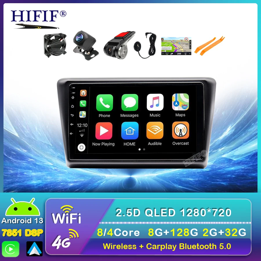 Android auto 8+128G Android 13 Car Radio Multimedia Player For Skoda Rapid NH3 NH1 2012 - 2020 DSP Carplay 4G WIFI BT