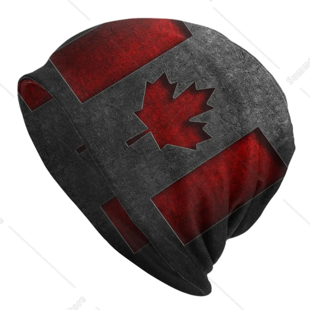 Canada Flag Bonnet Hats Cool Knitted Hat For Women Men Winter Warm Canadian Proud Skullies Beanies Caps