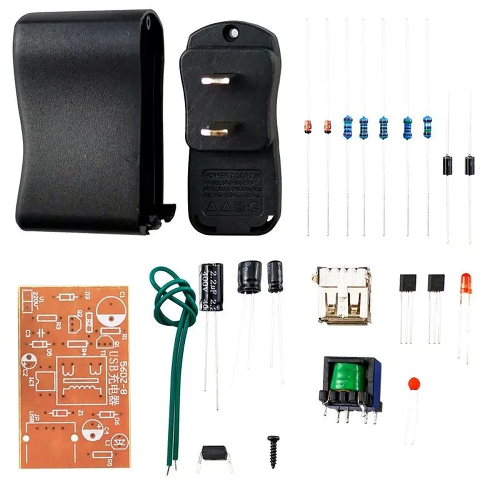USB Charger Kit 5V Switching Regulated Power Supply Electronic DIY Soldering Practice Kit for Electronic Learning Project
