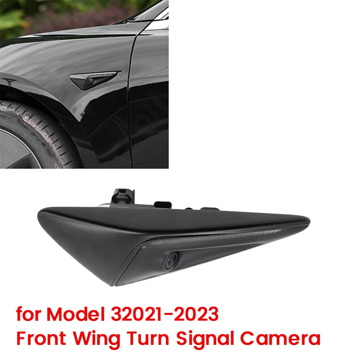 Car Side Fender Camera Light for Tesla Model 32021-2023 Front Wing Turn Signal Camera 1125106-50-J 112510650G Left