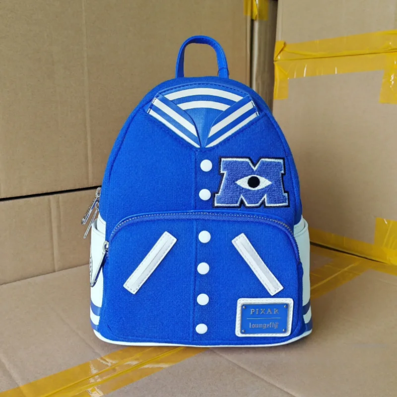 Hot Selling Arrival Loungefly Disney Pixar Backpack Monsters University Baseball Uniform Strap Shoulder Boy Girl Christmas Gift