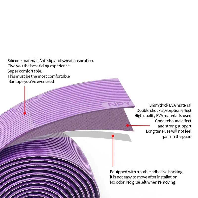 Road Bikes Are Equipped with Shock-absorbing and Anti-skid Accessories, Waterproof Tape, and Comfortable Dead Fly Wrapping Tape