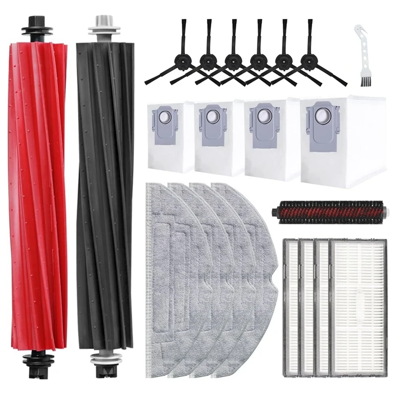 SANQ For Roborock S8 Pro Ultra Robot Vacuum Cleaner Main Side Brushes HEPA Filters Dust Bags Mop Pads Accessories Kit