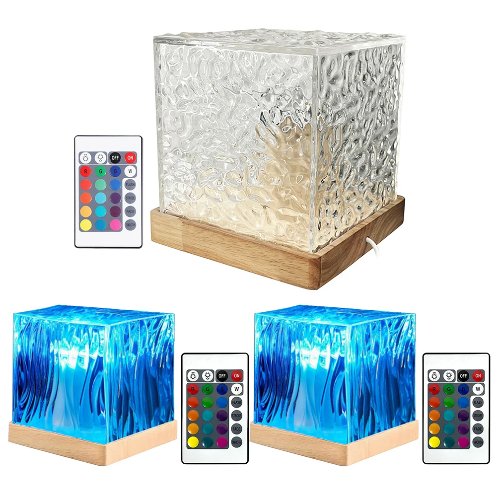 เปลวไฟน้ําโคมไฟ 16 สี Gradual รีโมทคอนโทรล Northern Lights Aurora โปรเจคเตอร์ 3D Northern Lights สําหรับ Office Bar ร้านอาหาร