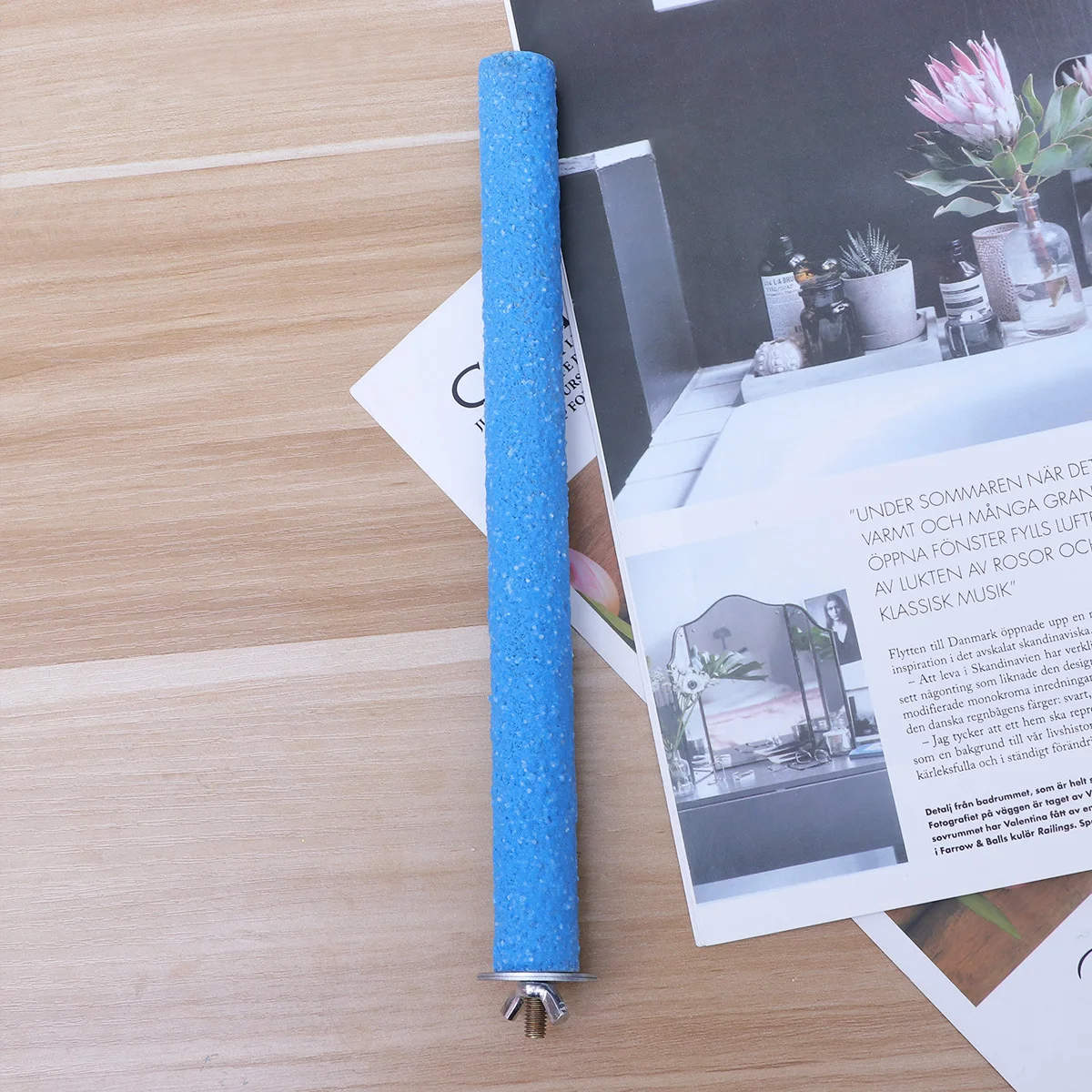 

Parrot Perch Stand 2.5Cm Thick Natural Wood Bird Cage Accessory Chew Resistant Foot Exercise For Cockatiels Conures