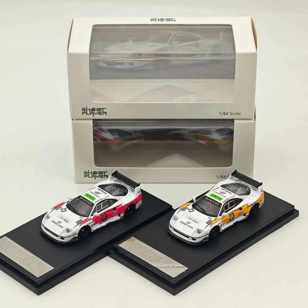 

Модель Ghost Player F40 в масштабе 1/64 # Модель гоночного автомобиля 23 LBWK из литого металла, лимитированная коллекция, подарок для любителей коллекционирования