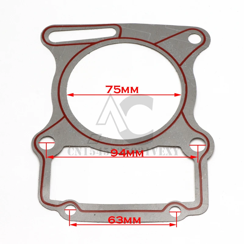 67mm Cylinder Gasket Kit water cooled 250CC Zongshen Shineray Bashan Taotao Dirt Pit Bike ATV Quad