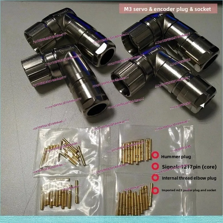 

[M23 Connector] 6, 8, 12, 17, 19 Core, Pinhole Type (male and Female) Socket M23 Encoder Plug