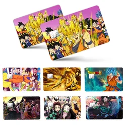 Dragon Ball Demon Slayer Anime PVC Sticker Film Credit Card Skin Cover Front Bank Debit Card Sticker Wholesale