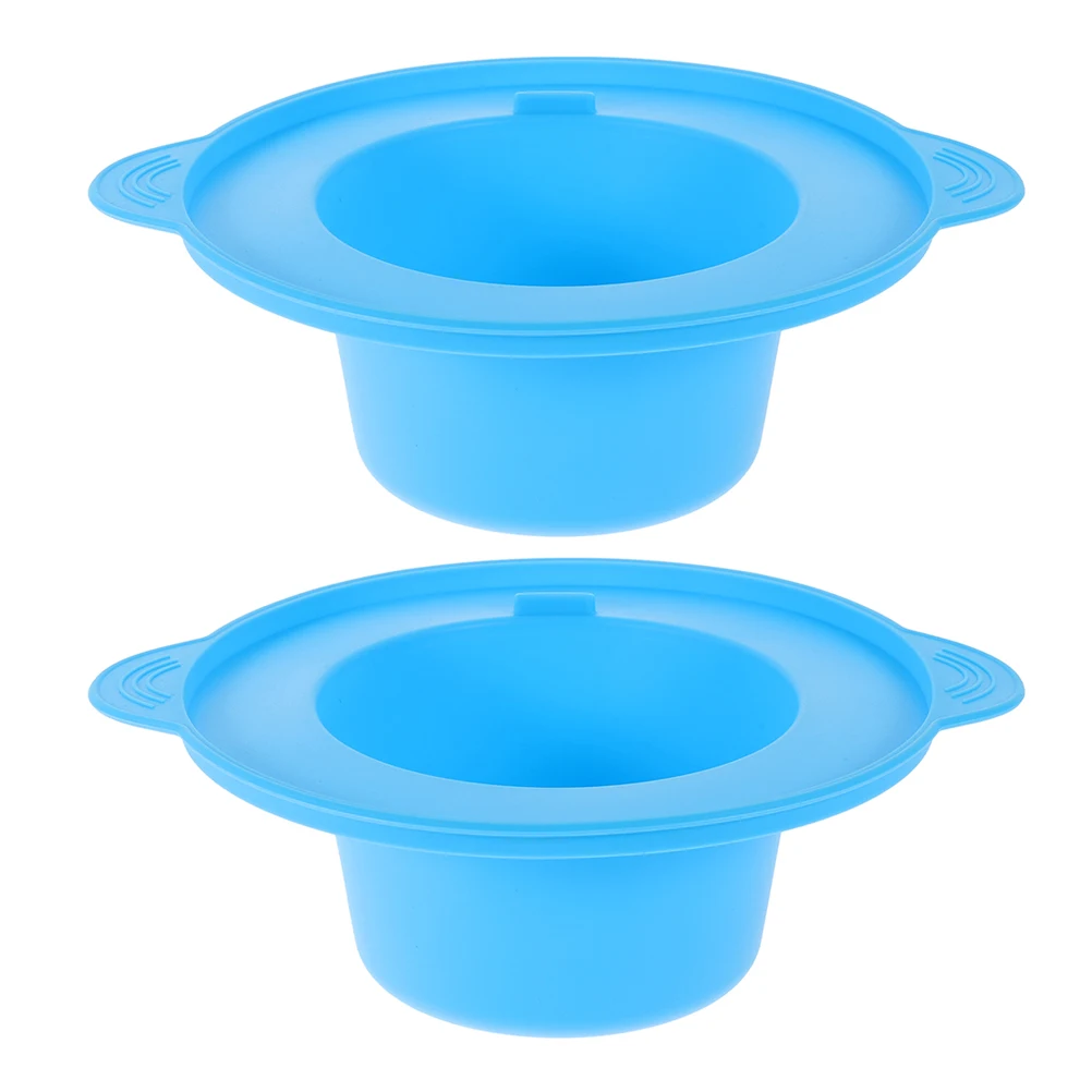 

2pcs 400ml Melting Bowl Silicone Liner Hair Removal Wax Warmer Machine Big Capacity Even Heating Home Use Wax Pot Replacement