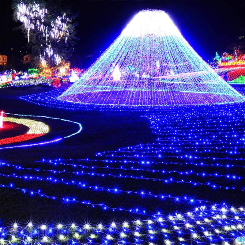 Imagem -06 - Guirlandas de Natal ao ar Livre Lâmpada de Fadas Luzes de Férias Decoração 220v Plugue ue 200 Leds 20m