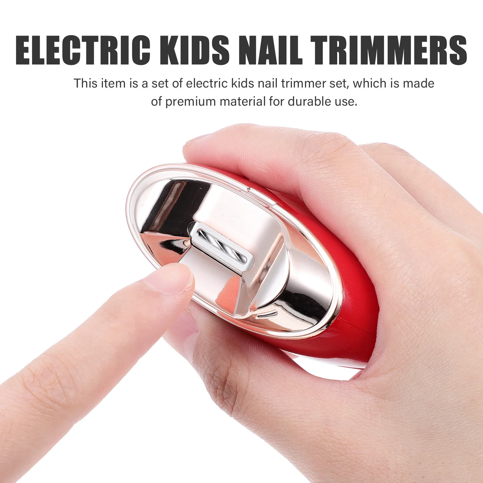 مجموعة واحدة من أدوات تشذيب أظافر الأطفال الكهربائية، مادة متينة، خفيفة الوزن، محمولة للعناية بالأظافر، آمنة وفعالة للأطفال