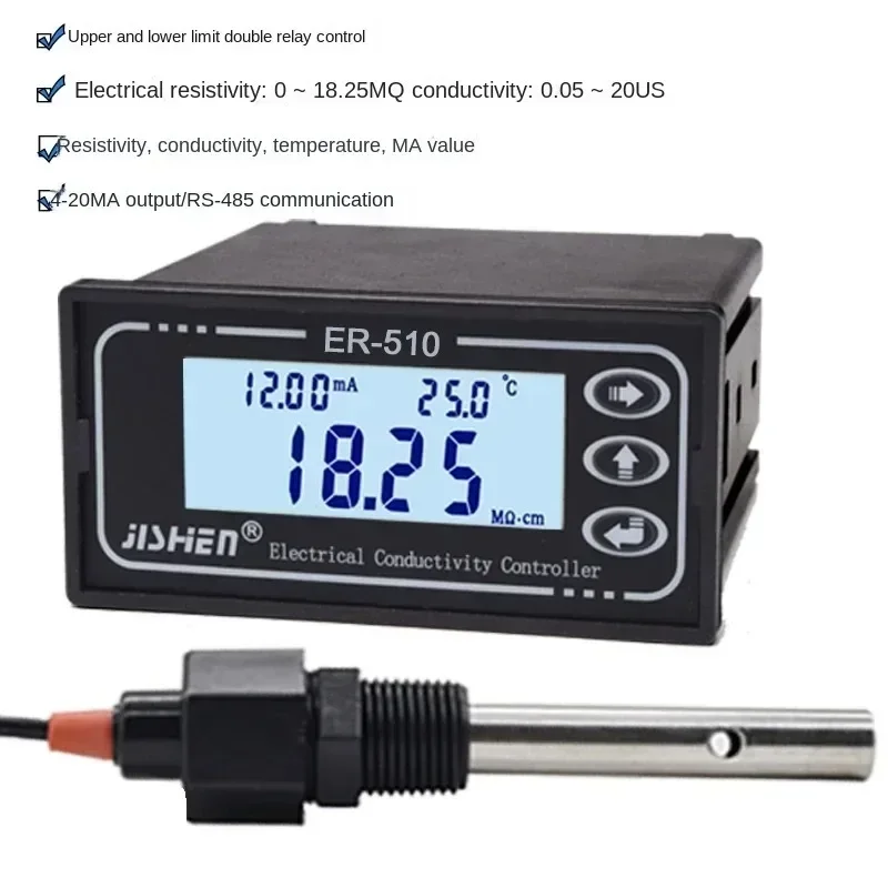 Resistivity Meter Conductivity Meter TDS Meter EC Sensor Conductivity Electrode RM-220/ER-510