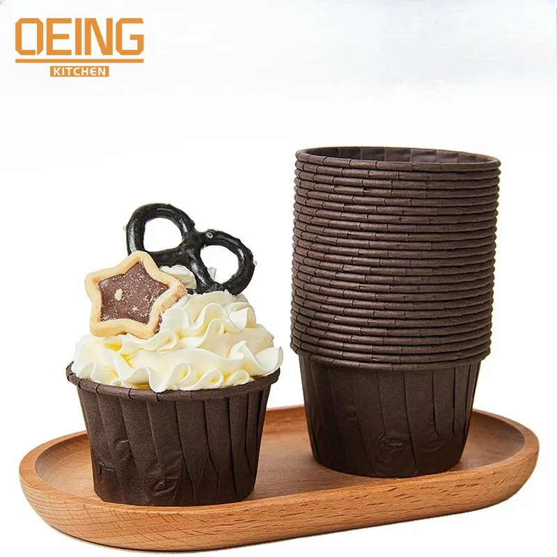 

50 PCS Cupcake Liners Disposable Ramekins Muffin Cups for Use In Tea Wedding Party Afternoon Company Annual Meetings Baking Cup