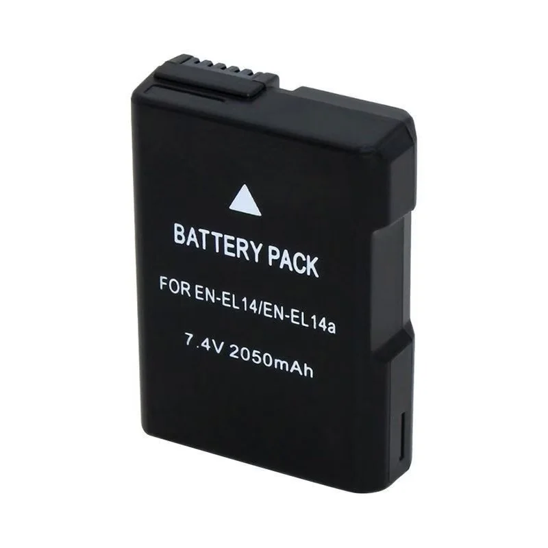 1/2 Pcs Battery For Nikon D3100 D3300 D5100 D5500 P7100 P7700 EN-EL14 EN-EL14a 7.4v 2050mAh
