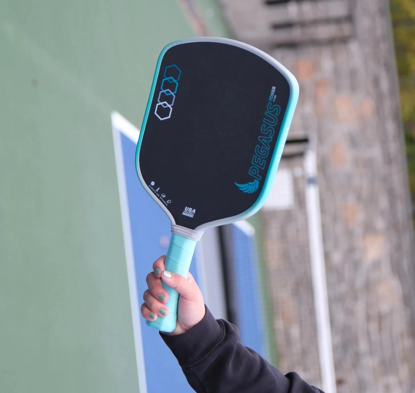 PEGASUS 16MM Pickleball Paddle, T700 Carbon Fiber Textured Surface, Polyer Honeycomb Core, Wide-body Paddle, Enhanced Power&Spin image 5