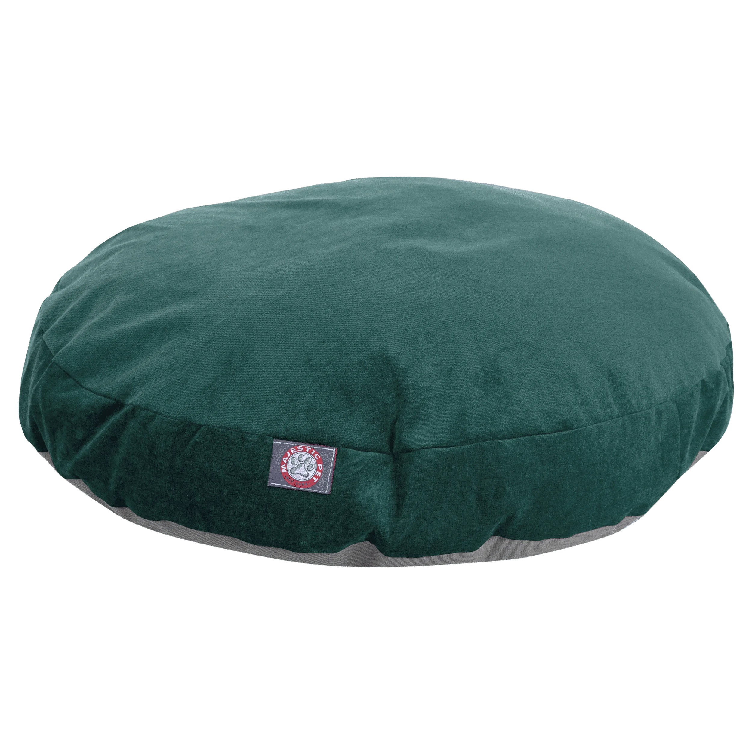 

| Villa Velvet Round Pet Bed for Dogs, Removable Cover, Marine, Small