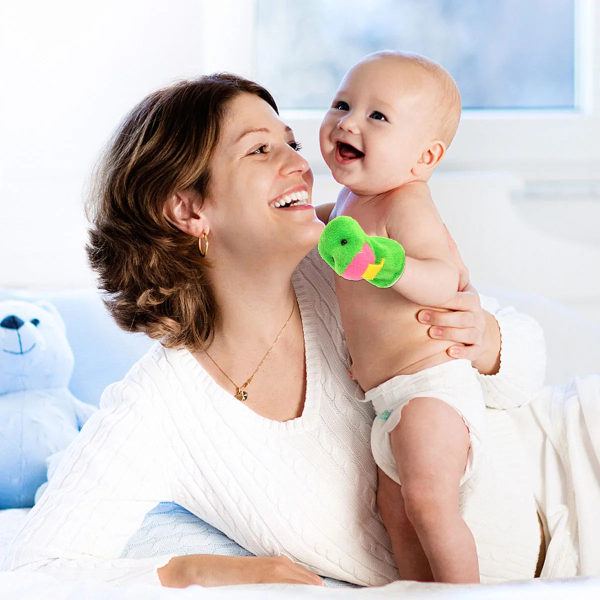 

2 PCS Snake Hand Puppet Education Plaything Parent-child Interaction Toy Lovely Kids Finger Educational Shaped Toys