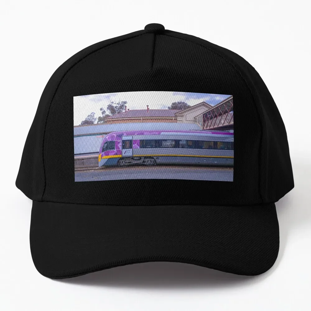 VLine Train in Bendigo headed North Baseball Cap Rave boonie hats custom hats Cap Female Men'S