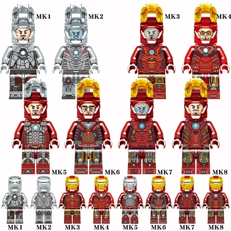 Blocchi da Costruzione per Bambini, Miniature di Personaggi Cartoon, Regalo di Compleanno, Set Educativo per Bambini