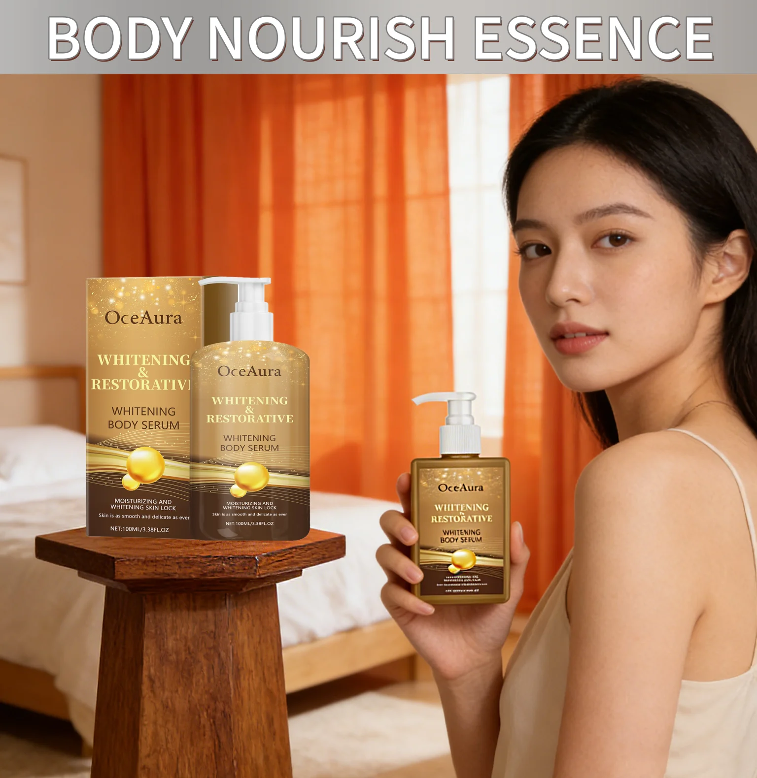 

OCEAURA Body Nourish Essential Oil Lasting Fragrance Deep Hydrate Firm Skin Improve Roughness Brighten Body Sooth Essential Oil