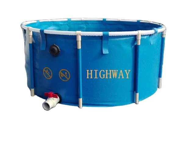 

Прямые продажи, большой аквапонический аквариум, ПВХ холст, круглый складной пластиковый бассейн для аквакультуры