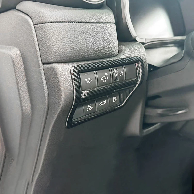 

For Toyota Prado LC250 Headlight Adjustment Decoration Sticker Tailgate Switch Frame Interior Accessories