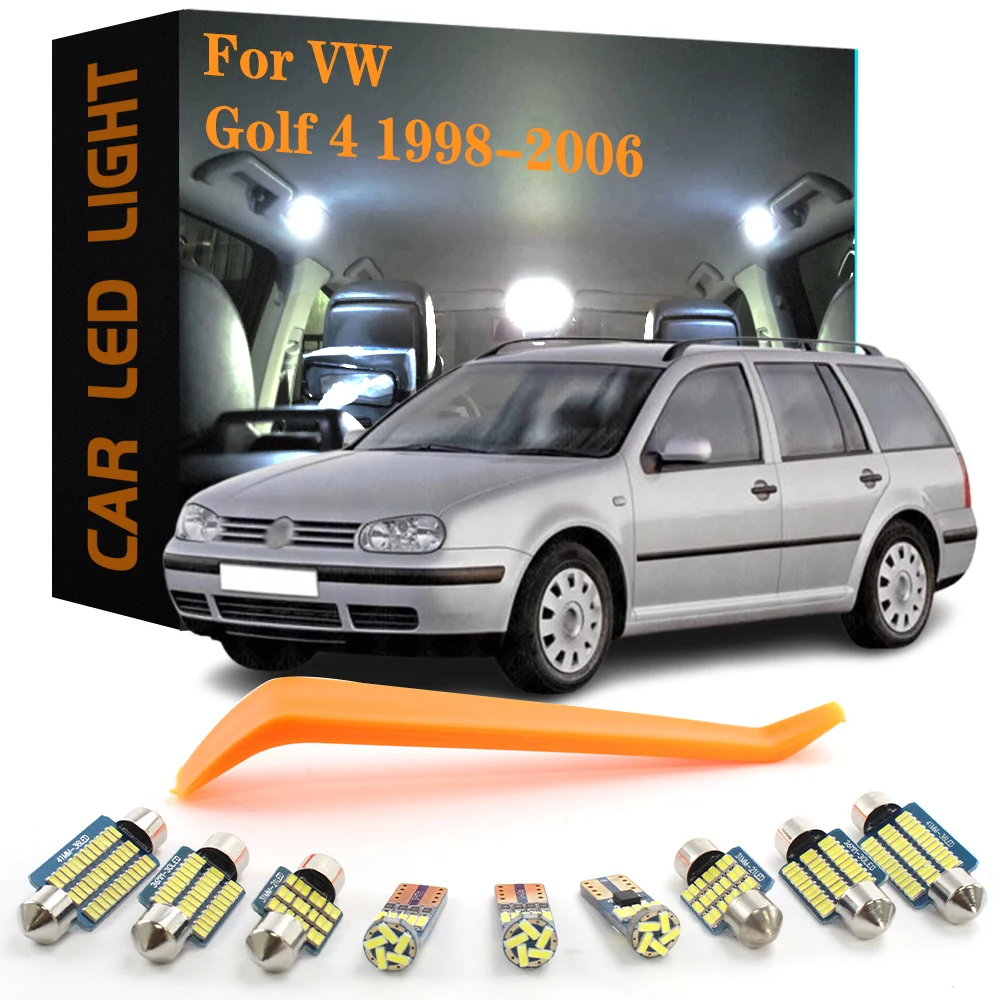 

11pcs Canbus Car Accessories LED Interior Lights For Volkswagen VW Golf 4 MK4 GTI R 1998 1999 2000 2001 2002 2003 2004 2005 2006