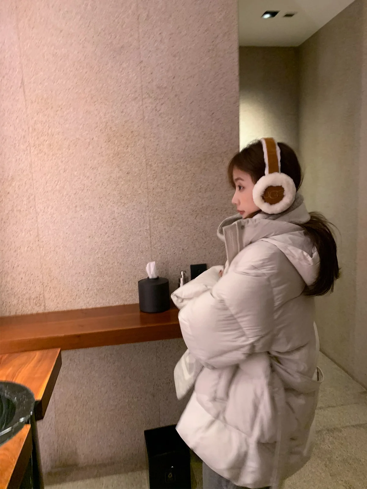 

Detachable Hat down Jaet Women's Winter Thiened Long Sve Warm Casual Sle White Du Feather Padded Coat T2225