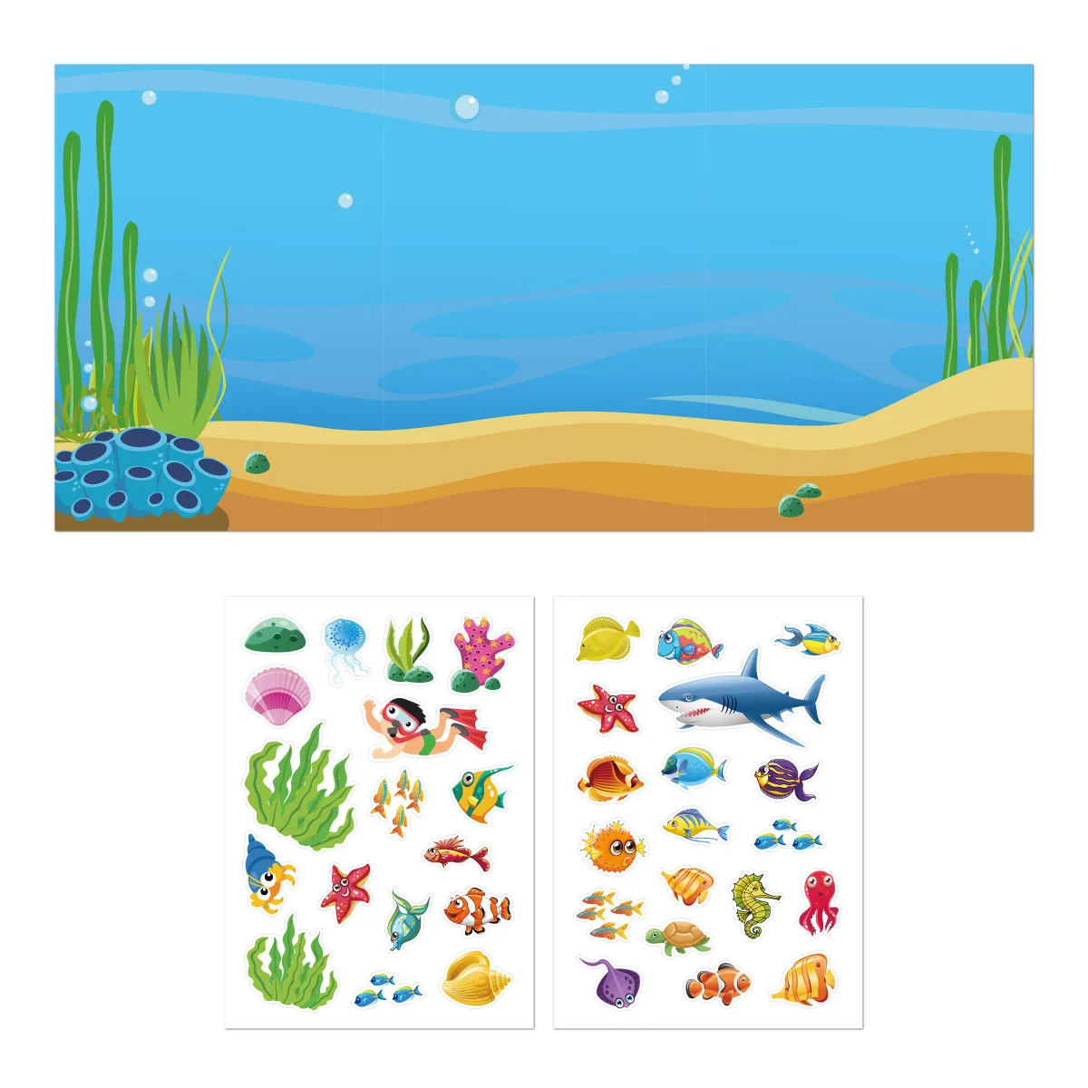 New Kids Reusable Sticker Book Multiple Scenarios Cartoon DIY Puzzle Educational Learning Classic Toys for Child Age 2-6 Gifts