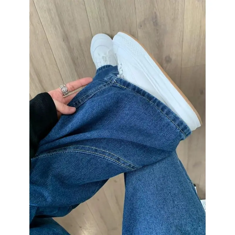 High Waist Wide Leg Slim Fit Knife Jeans Women plus Size Spring Autumn New Style American Style Denim Pants for plus Siz... - view 3