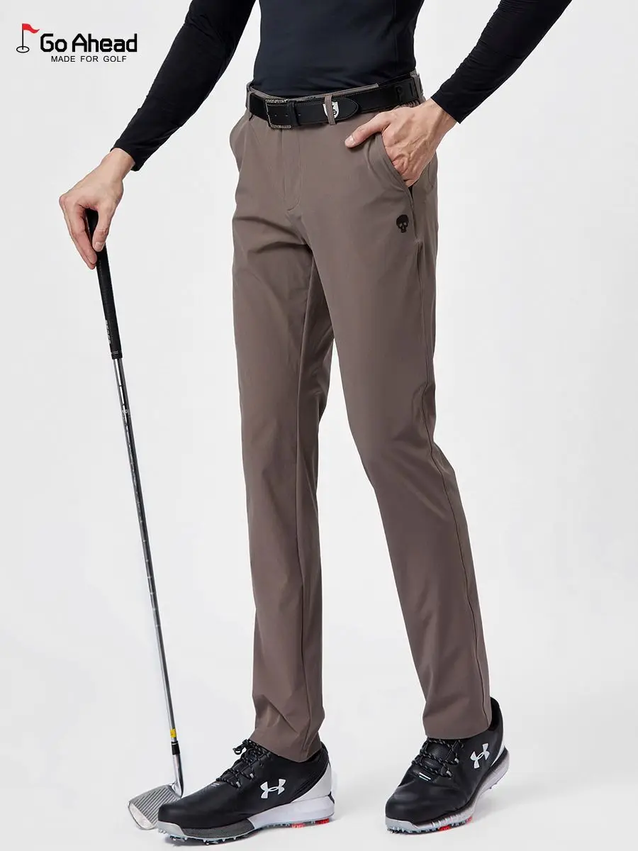 Nowe spodnie do golfa męskie spodnie letnie odzież golfowa dżentelmenów oddychające spodnie Slim Fit