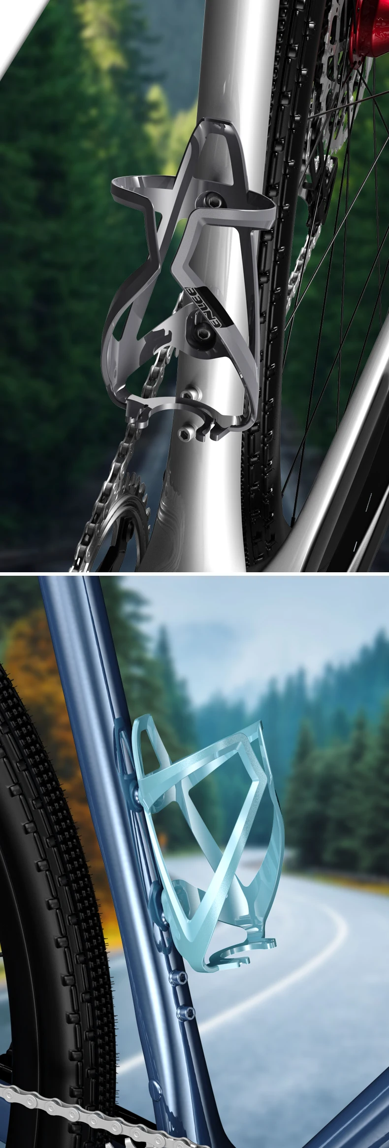 Enlee der neue Fahrrad halter Flaschen halter Rack Fahrrad zubehör Fahrrad Thermo Flaschen verschlüsse Rack MTB Kessel Käfig Halterung – Detail 14
