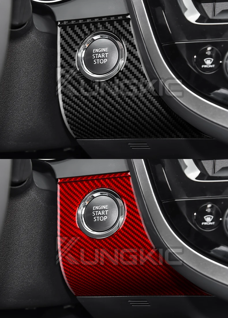 Echte, weiche Carbonfaser für Toyota Camry 2018 2019 2020 2021 2022 2023 2024 LHD RHD Auto-Zündknopf-Rahmen Innenverkleidung – Detail 10