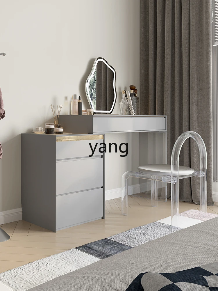 

LMM Italian minimalist dresser bedroom solid wood cosmetic table multi-functional small bedside storage cabinet