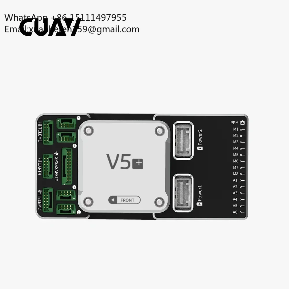CUAV V5+ Intelligent Flight Controller IST8310 Compass UAV Parts Control for Multi-Rotor Fixed-Wing RC Model APM PX4