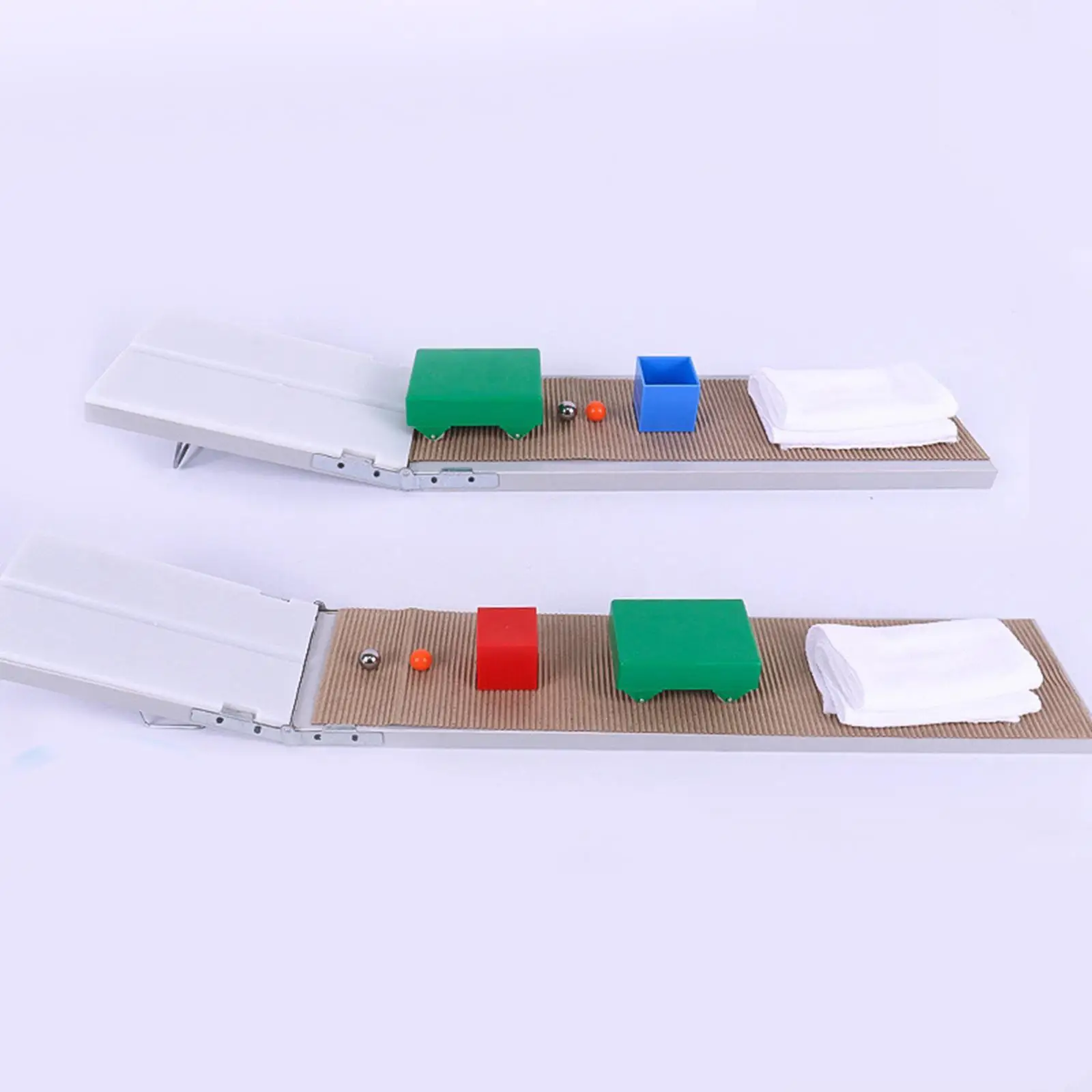 Conjunto de experimentos de física de movimento e força newtoniana para projetos de aprendizagem DIY em casa