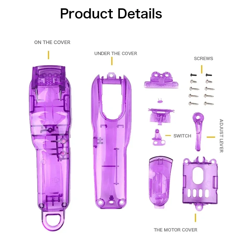 Full Housing Combo, Complete Shell Clipper Cover for wahl 5-Star Magic Clipper Cordless #8148, for wahl Designer Cordless #8591