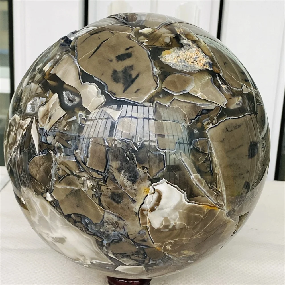 Natural Volcanic Rock Agate Spheres, Energy Gemstones, Spiritual Healing, Gifts, Home And Office Decorations, Divination