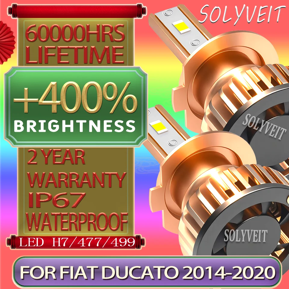 

Plug-and-Play Durable & Strong Longer Life IP67 Waterproof H7 Headlight LED For FIAT DUCATO 2014 2015 2016 2017 2018 2019 2020